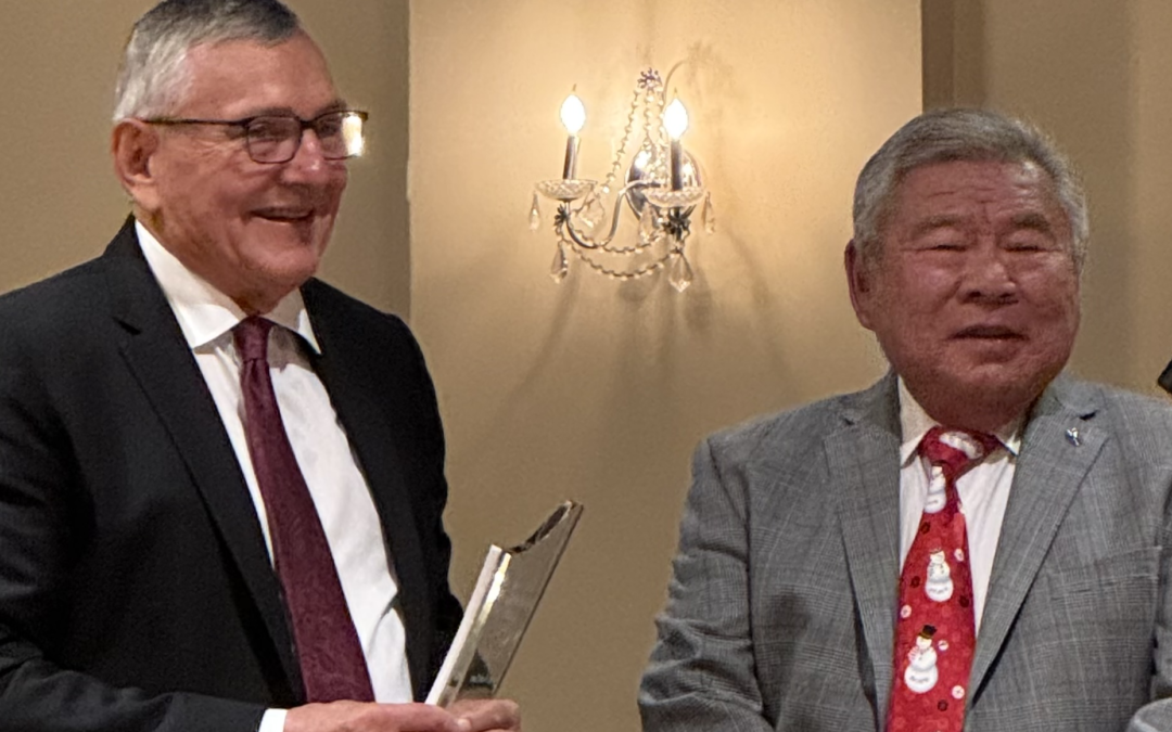 Dr. Fred Carr was honored with the Lifetime Achievement Award at the 2024 ESPMA Holiday Party